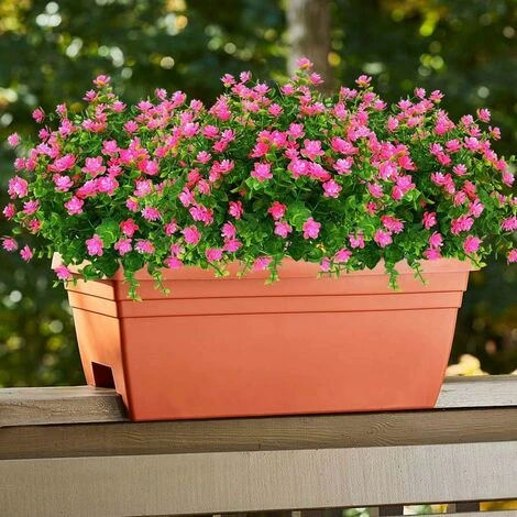 Fiori Artificiali, Resistenti Ai Raggi UV, Piante Di Bosso, Cespugli, 8 Pezzi, Plastica Artificiale, Verde Per Interni E Fuori, Traboccante A Casa, Ufficio, Matrimonio, Fattoria, Decorazione (rosa) 4 Fiori Artificiali, Resistenti Ai Raggi UV, Piante Di Bosso, Cespugli, 8 Pezzi, Plastica Artificiale, Verde Per Interni E Fuori, Traboccante A Casa, Ufficio, Matrimonio, Fattoria, Decorazione (rosa) - immagine 4