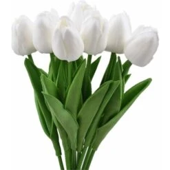 RHAFAYRE Confezione Da 10 Tulipani Artificiali Da 34 Cm Per Interni Esterni Matrimoni Cucina Ufficio Bar Casa (Bianco) 7 RHAFAYRE Confezione Da 10 Tulipani Artificiali Da 34 Cm Per Interni Esterni Matrimoni Cucina Ufficio Bar Casa (Bianco) -Vendite ATMOSPHERA 80396869 3