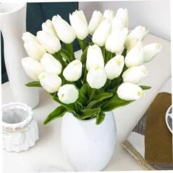 RHAFAYRE Confezione Da 10 Tulipani Artificiali Da 34 Cm Per Interni Esterni Matrimoni Cucina Ufficio Bar Casa (Bianco) 8 RHAFAYRE Confezione Da 10 Tulipani Artificiali Da 34 Cm Per Interni Esterni Matrimoni Cucina Ufficio Bar Casa (Bianco) -Vendite ATMOSPHERA 80396869 4