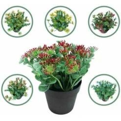 Simulazione Di Piante Acquatiche In Vaso Di Eucalipto Foglie Di Eucalipto Dipinte In Vaso E Piante Verdi (rosa Rossa) 7 Simulazione Di Piante Acquatiche In Vaso Di Eucalipto Foglie Di Eucalipto Dipinte In Vaso E Piante Verdi (rosa Rossa) -Vendite ATMOSPHERA 85901047 3