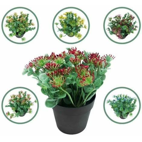 Simulazione Di Piante Acquatiche In Vaso Di Eucalipto Foglie Di Eucalipto Dipinte In Vaso E Piante Verdi (rosa Rossa) 3 Simulazione Di Piante Acquatiche In Vaso Di Eucalipto Foglie Di Eucalipto Dipinte In Vaso E Piante Verdi (rosa Rossa) - immagine 3