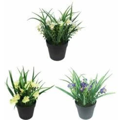 Pianta Artificiale Fiore Artificiale Simulazione Pianta Verde Fiore Artificiale In Vaso Clivia Chlorophytum Pianta In Vaso Ornamenti Decorativi Fiori Artificiali (bianco) -Vendite ATMOSPHERA 85905116 5