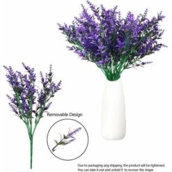 Fiori Di Lavanda Artificiali, Decorazioni Per Bouquet Di Fiori Artificiali, Piante Artificiali Finte Per La Decorazione Del Giardino Di Nozze All'aperto Per Interni - 6 Pezzi/viola -Vendite ATMOSPHERA 85913474 3