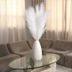 3 Set Erba Della Pampas Artificiale Decorative: 110cm Erba Di Pampa Finta Grandi Alte Essiccata Fiori Boho Bianco Piume Naturale Secchi Per Decorazioni Natale Casa Nozze Interno -Vendite ATMOSPHERA 87105751 5