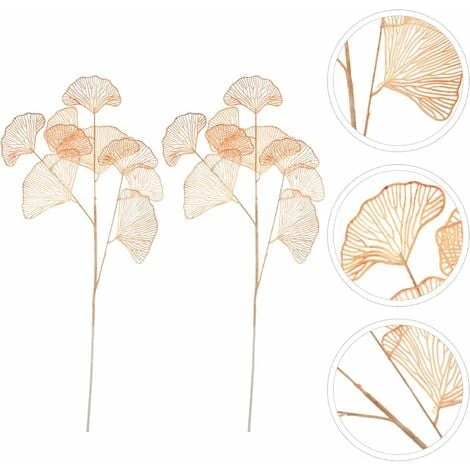 Pezzi Foglie Di Ginkgo Artificiali Steli Foglie Autunnali Spray Foglie Autunnali Plettri Verde Arbusti Piante Finte In Plastica Steli Verde Bouquet Di Piante Ghirlanda Plettri Per Decorazione Vaso, Ar 2 Pezzi Foglie Di Ginkgo Artificiali Steli Foglie Autunnali Spray Foglie Autunnali Plettri Verde Arbusti Piante Finte In Plastica Steli Verde Bouquet Di Piante Ghirlanda Plettri Per Decorazione Vaso, Ar - immagine 2