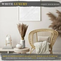 BIANCO DI LUSSO - Erba Di Pampa Piccola Come Fiori Secchi UN Colpo D'occhio - Erba Di Pampa Secca Eterna Per La Decorazione Di Fiori Secchi - Decorazione Di Erba Di Pampa E Fiori Secchi - Vaso Per Bou -Vendite ATMOSPHERA 91195714 4