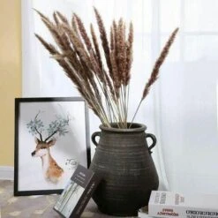 30pcs Erba Di Pampas 60cm Fiori Di Pampas Naturali Bouquet Di Fiori Secchi Per Vasi Decorazioni Bohémien Camera Da Letto Casa Soggiorno Centrotavola Per Foto Di Nozze -Vendite ATMOSPHERA 91210134 5