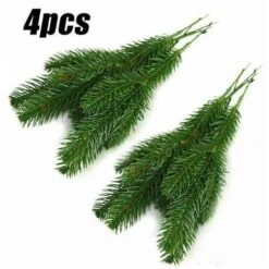 Aghi Di Pino Artificiali Rami Ghirlanda Di Piante Verdi Aghi Di Pino Finti Aghi Di Pino Verde Per Ghirlande Fai-da-te Ghirlanda Abbellimento Natalizio E Decorazione Del Giardino Domestico 4 Pezzi