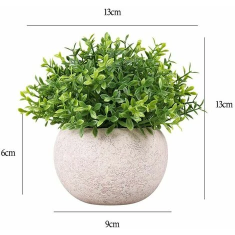 Piante Artificiali Piante Finte In Plastica Per Interni Con Vaso Grigio Decorazione Erba Finta Per Matrimonio Tavolo Da Ufficio All'aperto Giardino Nuovo Regalo Per La Casa 13x13x9cm 2 Piante Artificiali Piante Finte In Plastica Per Interni Con Vaso Grigio Decorazione Erba Finta Per Matrimonio Tavolo Da Ufficio All'aperto Giardino Nuovo Regalo Per La Casa 13x13x9cm - immagine 2
