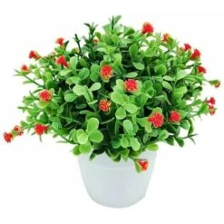 Piante Artificiali, Fiori Artificiali, Orchidee Di Simulazione, Piante In Vaso Di Eucalipto, Piante Verdi, Decorazioni Per La Casa, Decorazioni Per Finestre, Piccole Piante In Vaso Di Fiori (arancione