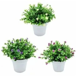 Piante Artificiali, Fiori Artificiali, Orchidee Di Simulazione, Piante In Vaso Di Eucalipto, Piante Verdi, Decorazioni Per La Casa, Decorazioni Per Finestre, Piccole Piante In Vaso Di Fiori (arancione -Vendite ATMOSPHERA 95221457 3