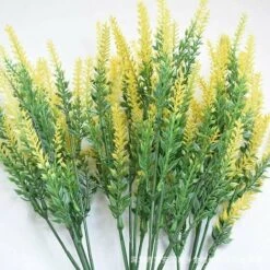 Lotti Fiori Artificiali Di Plastica Gialla Lavanda Fiori Finti Gialli Artificiali Decorazione Per Feste, Matrimoni, Casa, Ristorante -Vendite ATMOSPHERA 95789552 4