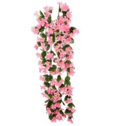 2x Piante Artificiali Edera Rampicante Piante Rampicanti Foglia Artificiale Rampicante Decorazione Floreale Viola, Rosa -Vendite ATMOSPHERA 95930905 3