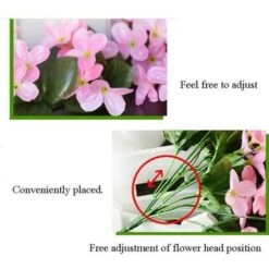 2x Piante Artificiali Edera Rampicante Piante Rampicanti Foglia Artificiale Rampicante Decorazione Floreale Viola, Rosa -Vendite ATMOSPHERA 95930905 5