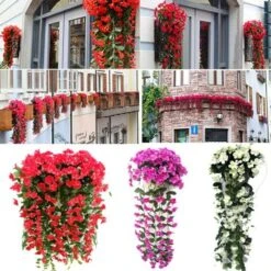 2x Piante Artificiali Edera Rampicante Piante Rampicanti Foglia Artificiale Vite Decorazione Floreale Viola, Viola Scuro 9 2x Piante Artificiali Edera Rampicante Piante Rampicanti Foglia Artificiale Vite Decorazione Floreale Viola, Viola Scuro -Vendite ATMOSPHERA 95930911 5