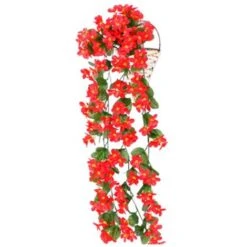 2x Piante Artificiali Edera Rampicante Piante Rampicanti Foglia Artificiale Rampicante Decorazione Floreale Viola, Rosso -Vendite ATMOSPHERA 95930956 3