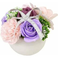 Vaso Da Fiori Artificiale In Vaso Di Plastica - Per Interni Ed Esterni - Decorazione Da Giardino , E