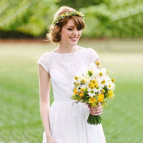 LITZEE Pianta Verde Artificiale 40 Steli Fiori Secchi Naturali Fiori Secchi Craspedia Billy Button Balls Bouquet Floreale Per Natale Matrimonio Inverno Decorazione Floreale Domestica 5 LITZEE Pianta Verde Artificiale 40 Steli Fiori Secchi Naturali Fiori Secchi Craspedia Billy Button Balls Bouquet Floreale Per Natale Matrimonio Inverno Decorazione Floreale Domestica - immagine 5