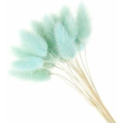 LITZEE Fiori Secchi 60pcs Fiori Secchi Naturali Decorazioni Per La Casa Di Animali Di Peluche Colorati (Blu)