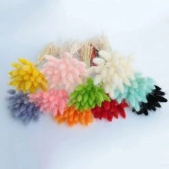 LITZEE Fiori Secchi 60pcs Fiori Secchi Naturali Decorazioni Per La Casa Di Animali Di Peluche Colorati (Blu) -Vendite ATMOSPHERA 96301058 3