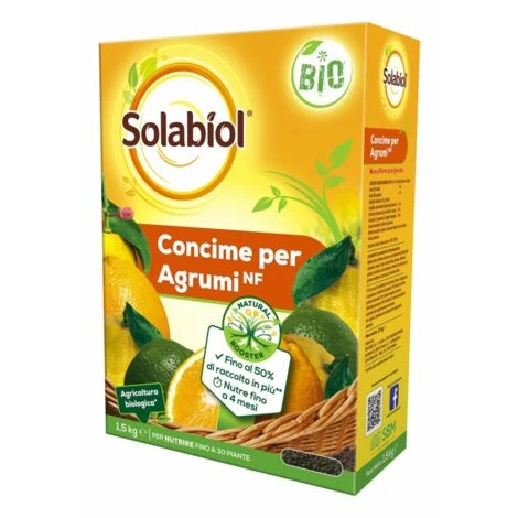 Solabiol Concime Biologico Agrumi 1,5 Kg 4 Mesi 1 Solabiol Concime Biologico Agrumi 1,5 Kg 4 Mesi