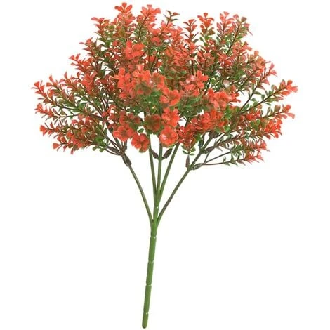 Pezzo Di Ramo Di Una Pianta Artificiale Di Colore Rosso 1 Pezzo Di Ramo Di Una Pianta Artificiale Di Colore Rosso