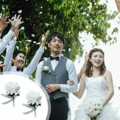 2 Pezzi Fiori Da Polso Da Sposa, Fiore All'occhiello Della Rosa, Fiore All'occhiello Del Corpetto, Fiore All'occhiello Del Matrimonio, Set Di Fiori Del Corpetto, Usato Per Matrimoni, Feste Da Ballo, B -Vendite ATMOSPHERA 99784521 3